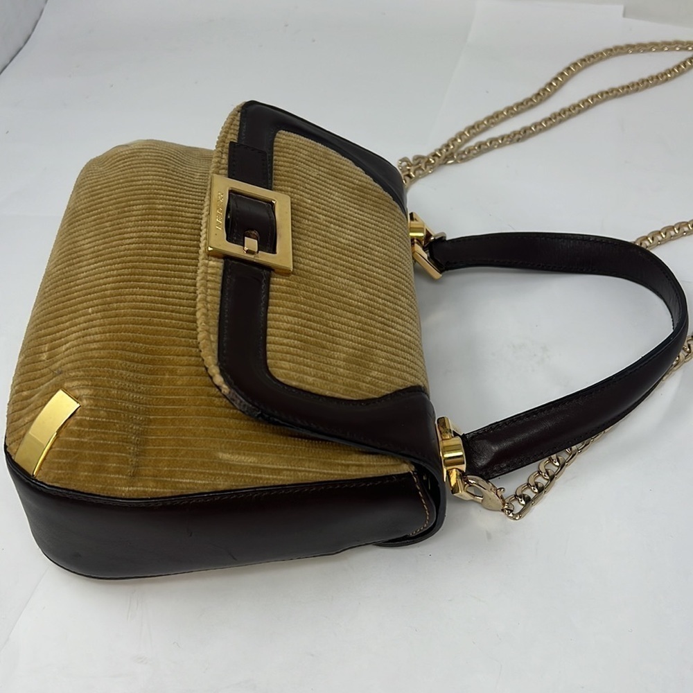 Dolce & Gabbana Vintage Corduroy Leather Handbag Crossbody Chain - Picture 3 of 16